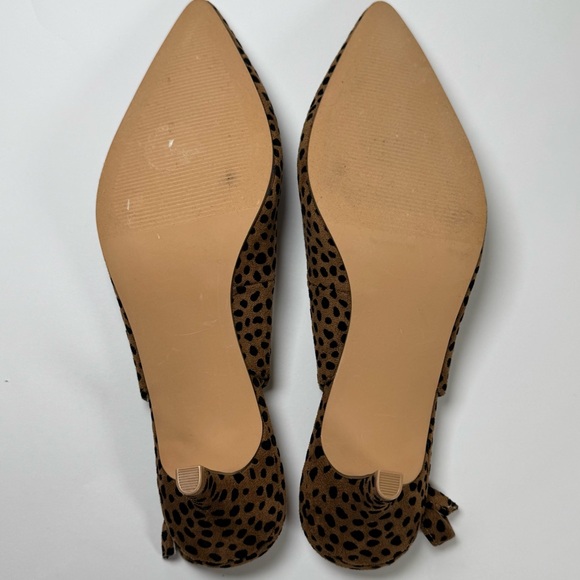 Isaac Mizrahi Leopard Print Slingback Kitten Heel - Size 9 - Picture 10 of 10
